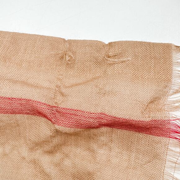 Burberry Scarf Authentic Beige Gauze Lightweight Plaid Nova Check Long Oversized - Picture 8 of 8